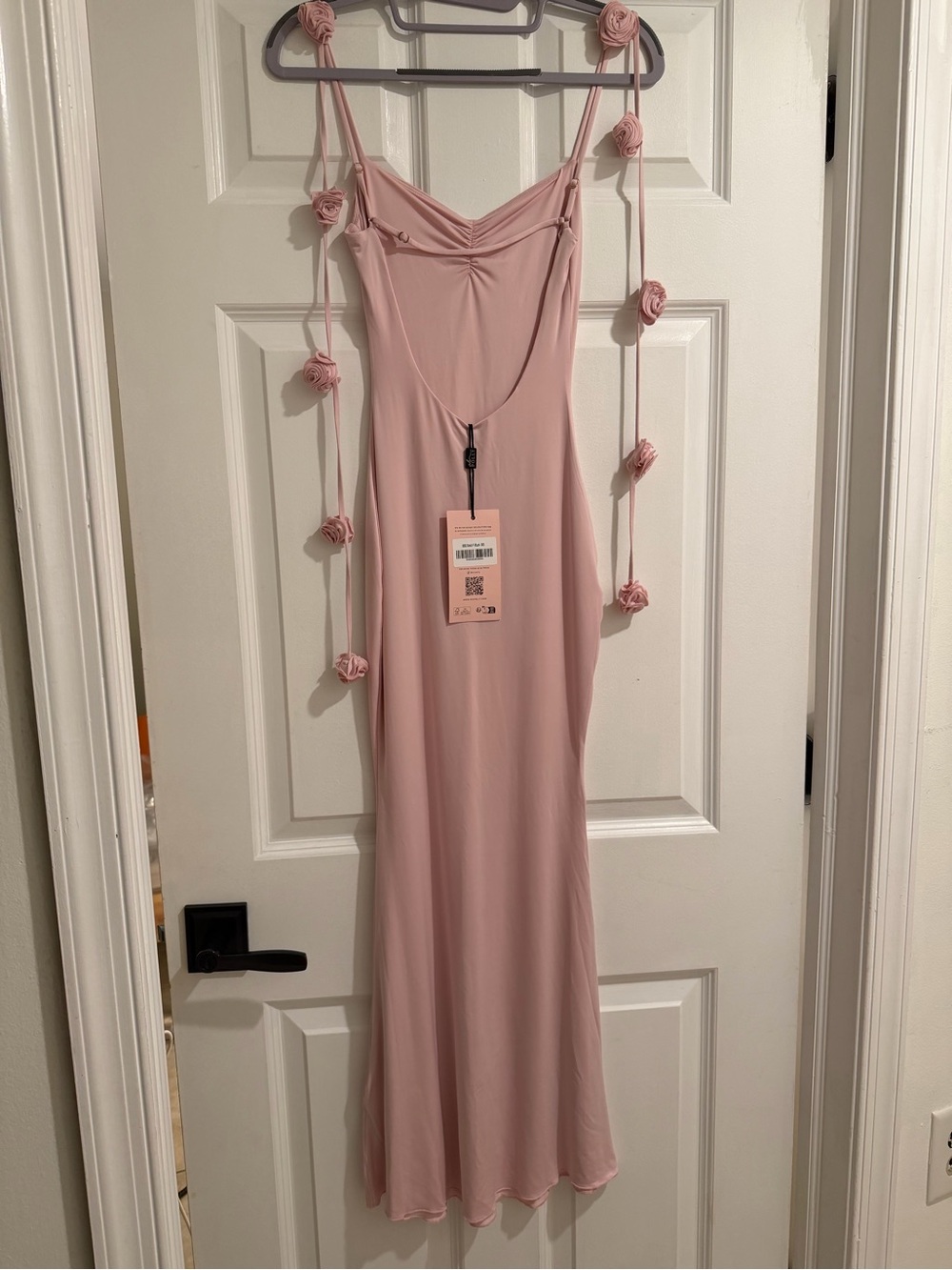 OH POLLY ALDONA FLORAL-APPLIQUÉ GOWN – BLUSH - Picture 4 of 7